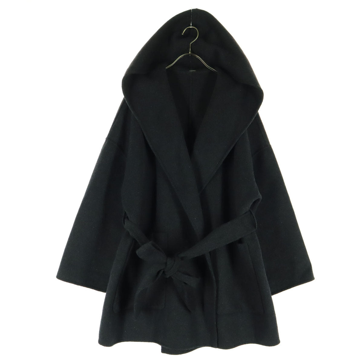 古着 Mila Owen ミラオーウェン 24AW 長袖 フードリバーコート ガウンコート F グレー系 09WFC245042 レディース Mila Owen ミラオーウェン 24AW 長袖 フードリバーコート ガウンコート