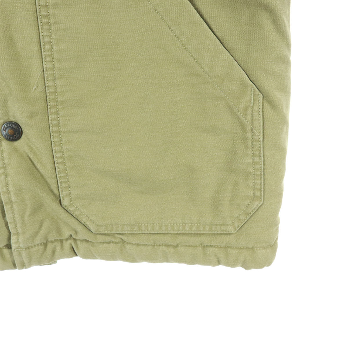 美品 Pherrow's フェローズ 長袖 ボアライナー コットンジャケット 36 ベージュ メンズ