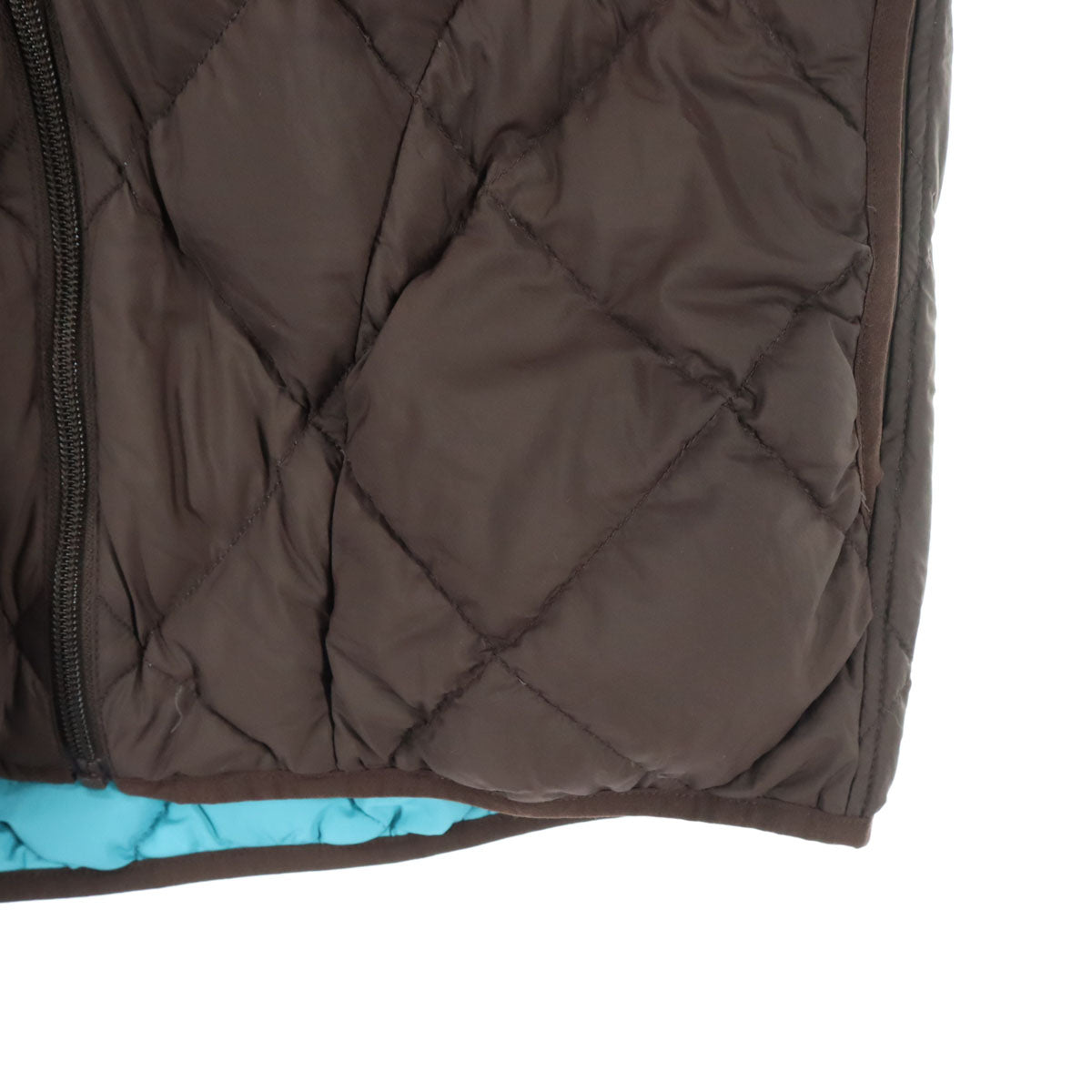 美品 mont-bell モンベル 英字 長袖 ダウンジャケット 150 ブルー リバーシブル フード取り外し可 キッズ