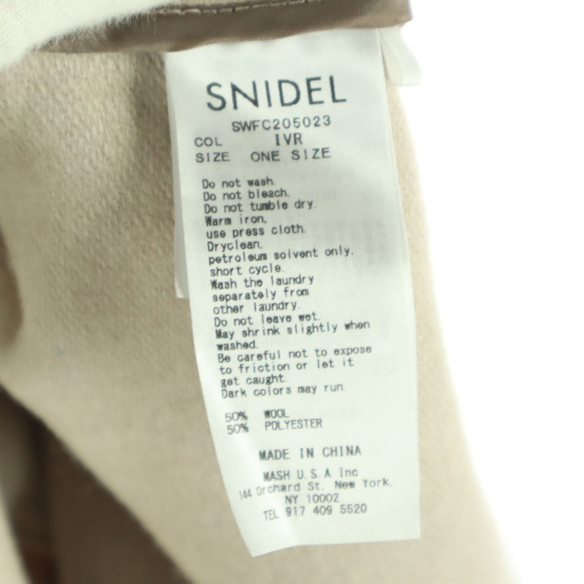 SNIDEL スナイデル スタンドカラー ポンチョ F ホワイト SWFC205023 コート レディース