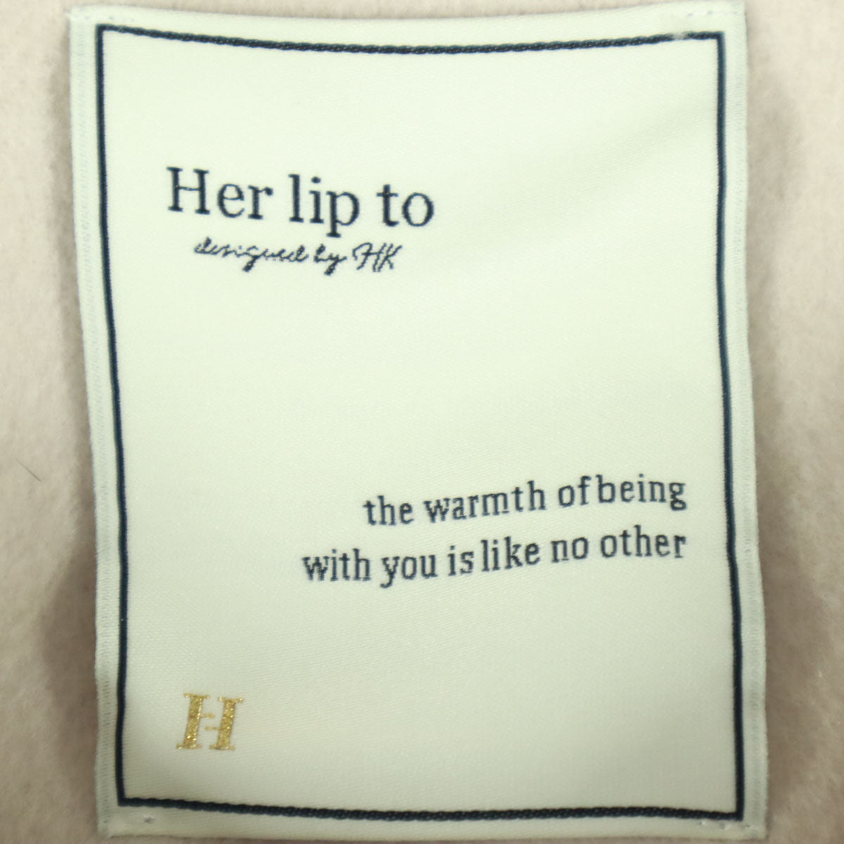 Her lip to ハーリップトゥ 長袖 ノーカラージャケット M ピンク ショート丈 レディース