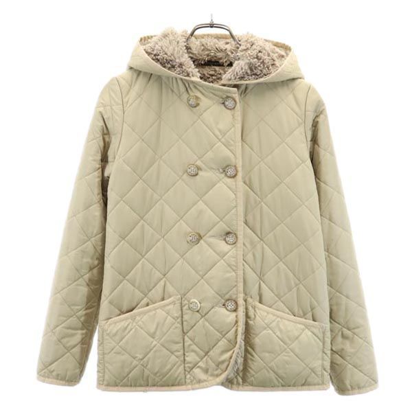 Mackintosh マッキントッシュ 英国製 キルティングジャケット 34 ベージュ 裏ボア レディース