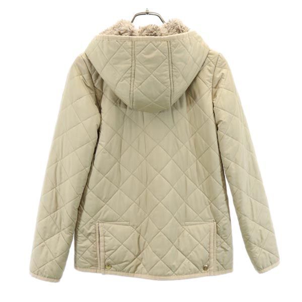Mackintosh マッキントッシュ 英国製 キルティングジャケット 34 ベージュ 裏ボア レディース