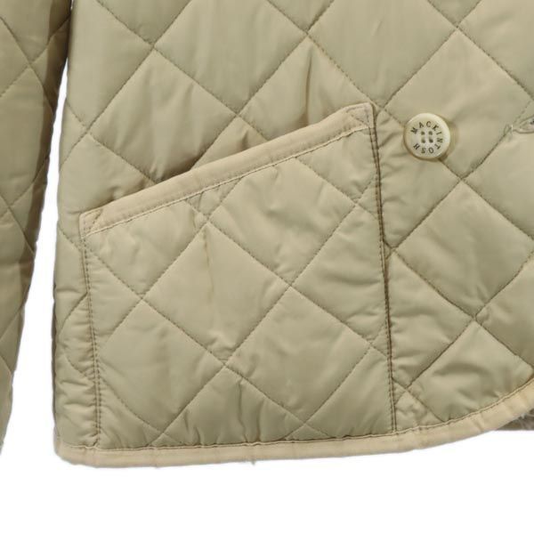 Mackintosh マッキントッシュ 英国製 キルティングジャケット 34 ベージュ 裏ボア レディース