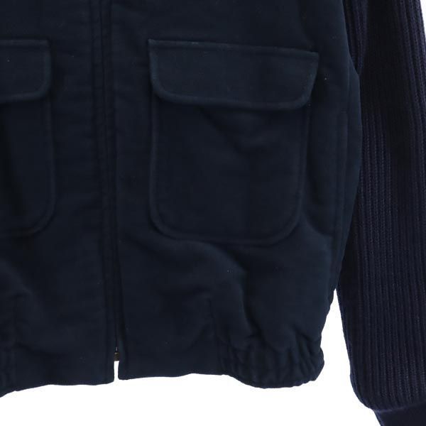 A.P.C. アーペーセー 袖ニット切替 中綿ジャケット S ネイビー系 レディース