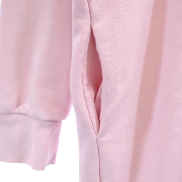 LOVEMOSCHINO ラブモスキーノ ロゴプリント 長袖 スウェット ワンピース 4 ピンク系 レディース