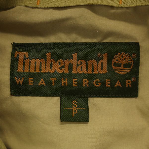 ティンバーランド ウェザーギア ワンポイント刺繍 ハンティングジャケット S/P ベージュ ワーク メンズ