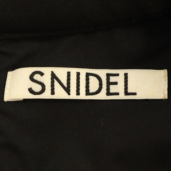 SNIDEL スナイデル 長袖 袖シアー ワンピース 0 ブラック レディース