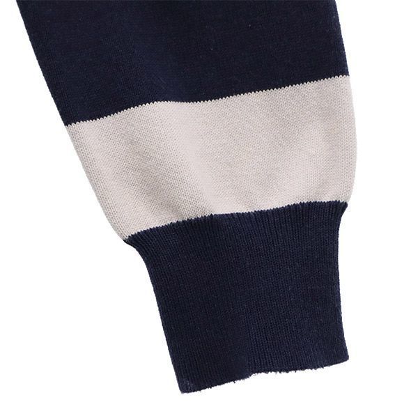 MACKINTOSH PHILOSOPHY マッキントッシュフィロソフィー ボーダー柄 長袖 セーター 38 ネイビー×ホワイト ニット レディース