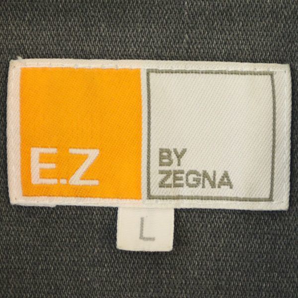 E.Z BY ZEGNA イージーバイゼニア 三陽商会 ステンカラーコート L グレー メンズ