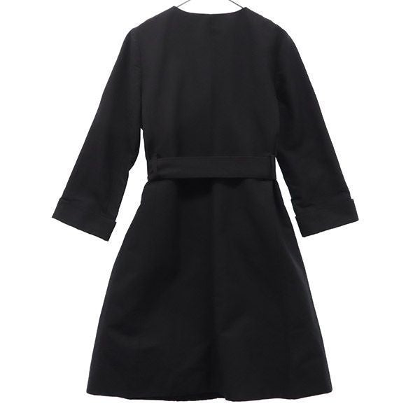 UNITED ARROWS ユナイテッドアローズ ノーカラーコート 36 ブラック レディース