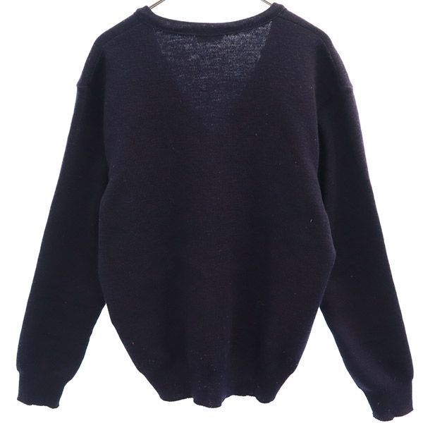 SAINT JAMES セントジェームス 長袖 Vネック セーター ネイビー ニット レディース