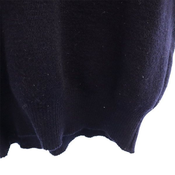 SAINT JAMES セントジェームス 長袖 Vネック セーター ネイビー ニット レディース