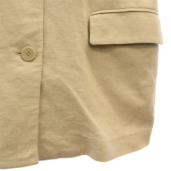 Mila Owen ミラオーウェン リネンブレンド テーラードジャケット F ベージュ レディース