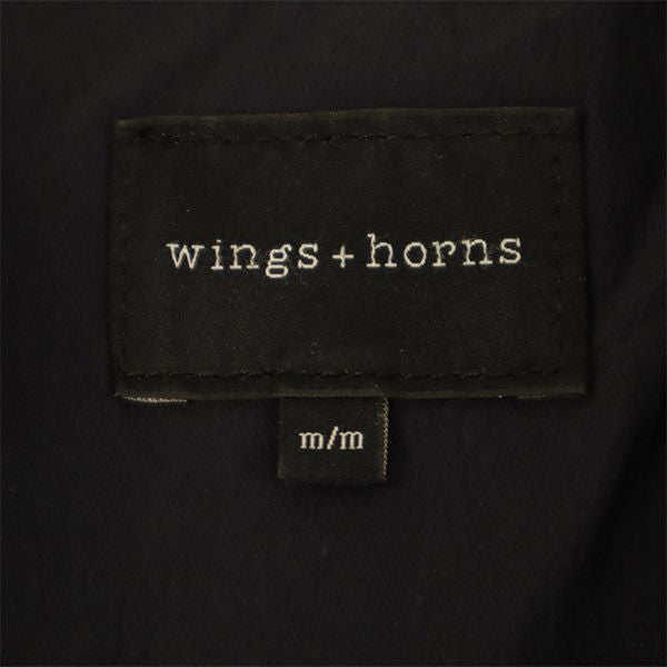 wings+horns ウィングスアンドホーンズ キルティング ベスト M ネイビー メンズ