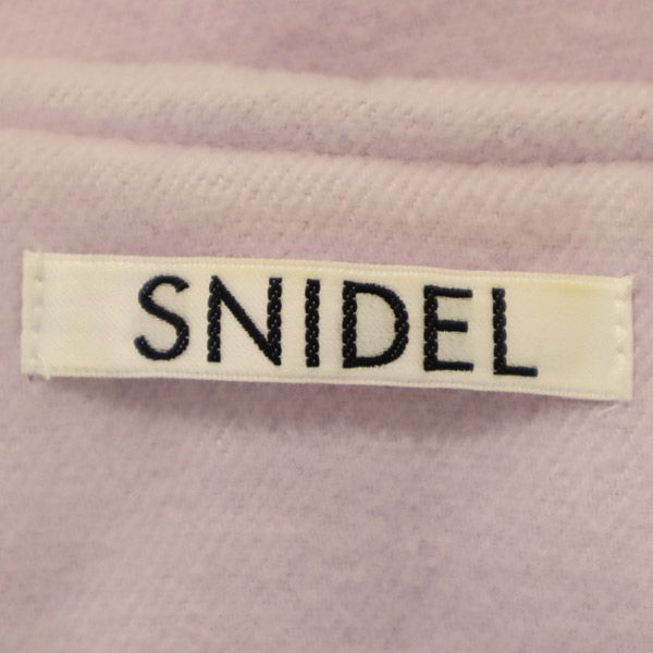 SNIDEL スナイデル ノーカラーコート F パープル レディース