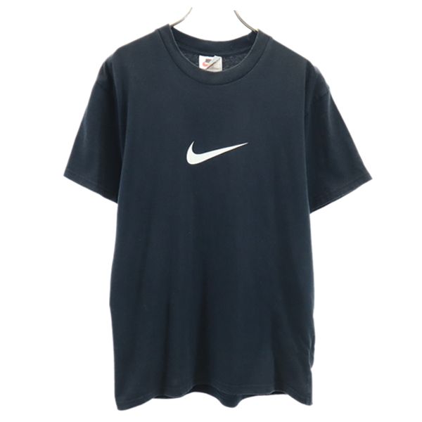 NIKE ナイキ 90s 銀タグ オールド ロゴプリント 半袖 Tシャツ S 黒 メンズ