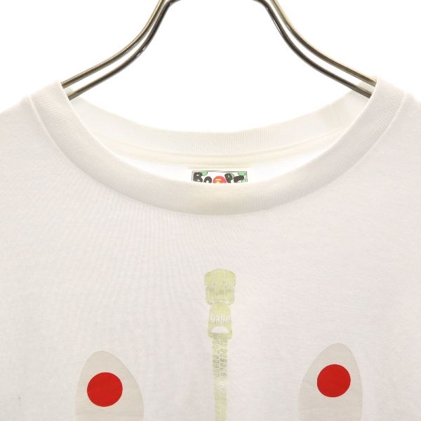 A BATHING APE アベイシングエイプ シャーク プリント 半袖 Tシャツ M ホワイト系 SHARK メンズ