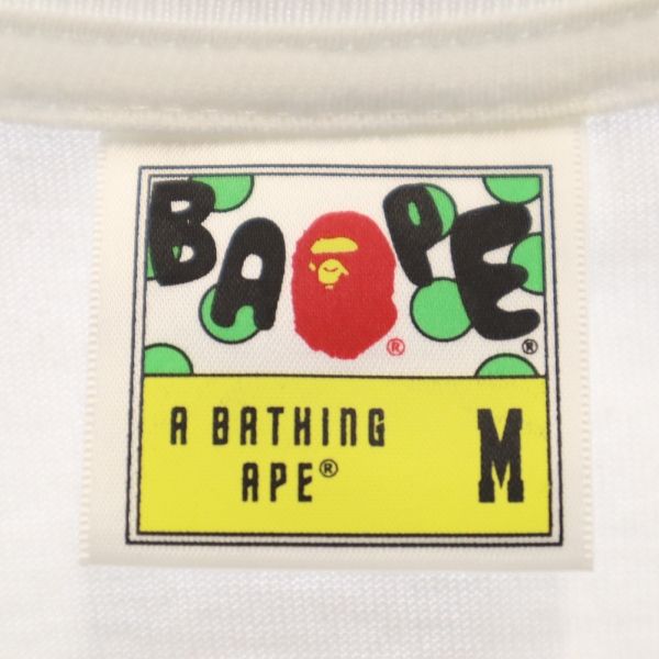 A BATHING APE アベイシングエイプ シャーク プリント 半袖 Tシャツ M ホワイト系 SHARK メンズ