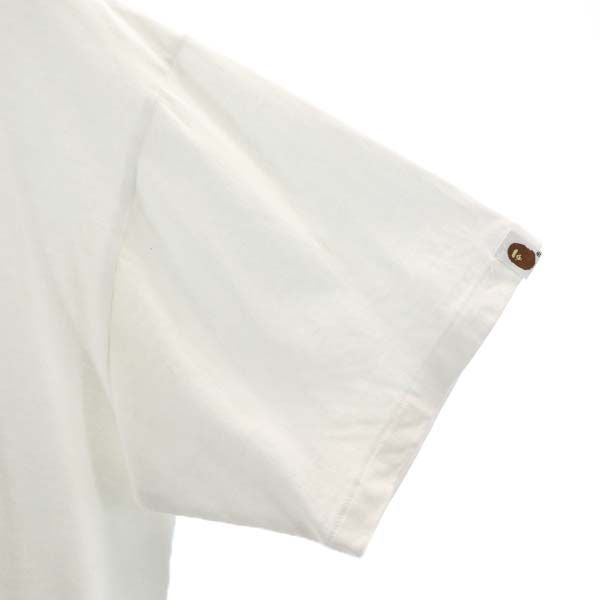 A BATHING APE アベイシングエイプ タイガー 両面プリント 半袖 Tシャツ XL 白 メンズ