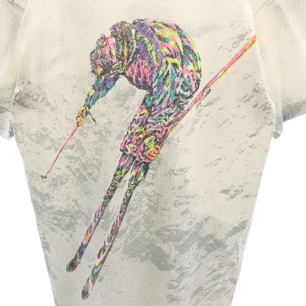 FRUIT OF THE LOOM フルーツオブザルーム 90s オールド USA製 プリント 半袖 Tシャツ M ホワイト メンズ