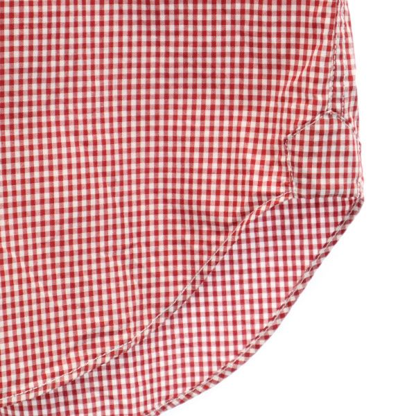 JUNYA WATANABE MAN COMME des GARCONS ジュンヤワタナベマン コムデギャルソン 2011年 半袖 ボタンダウンシャツ S 赤×白 メンズ