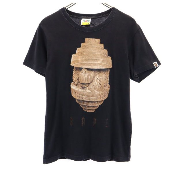 A BATHING APE アベイシングエイプ 日本製 半袖 Tシャツ M ブラック系 メンズ