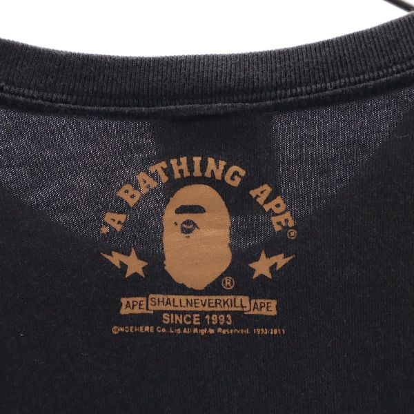 A BATHING APE アベイシングエイプ 日本製 半袖 Tシャツ M ブラック系 メンズ