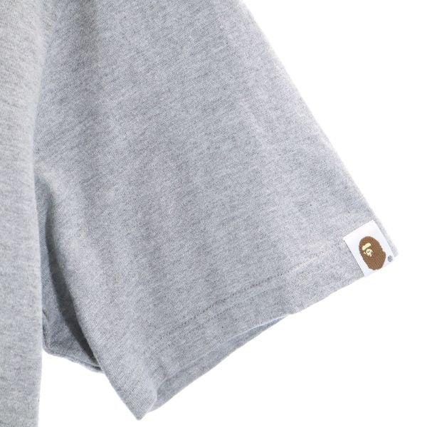 A BATHING APE アベイシングエイプ 日本製 バックプリント 半袖 Tシャツ M グレー系 メンズ