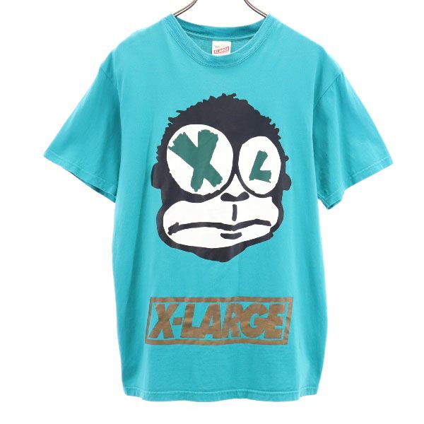 XLARGE エクストララージ プリント 半袖 Tシャツ L グリーン系 メンズ