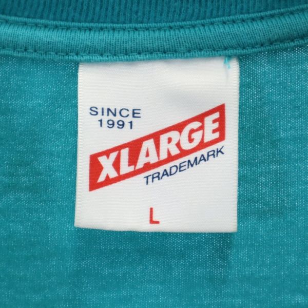 XLARGE エクストララージ プリント 半袖 Tシャツ L グリーン系 メンズ