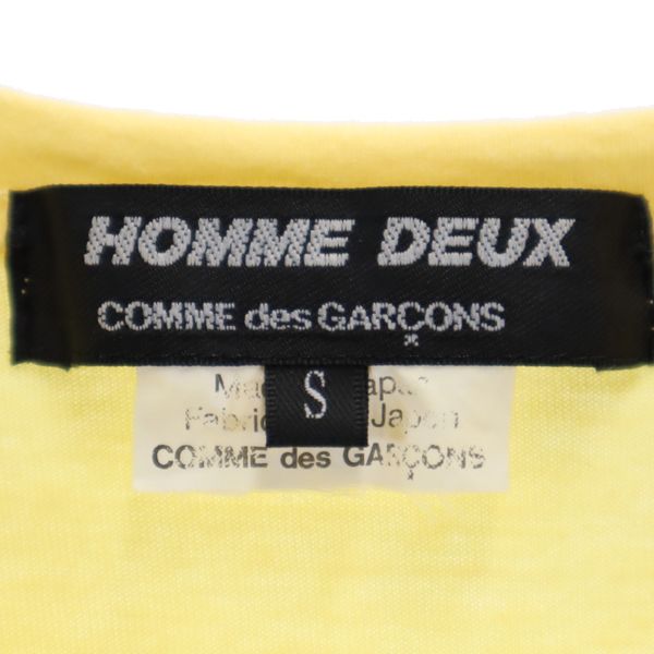 コムデギャルソンオムドゥ 2019年 日本製 デザイン 半袖 デザイン Tシャツ S COMME des GARCONS HOMME DEUX メンズ