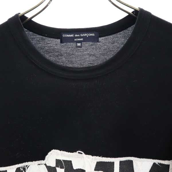 COMME des GARCONS HOMME コムデギャルソンオム 2016年 日本製 半袖 Tシャツ M ブラック系 メンズ