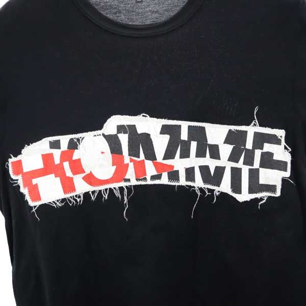 COMME des GARCONS HOMME コムデギャルソンオム 2016年 日本製 半袖 Tシャツ M ブラック系 メンズ