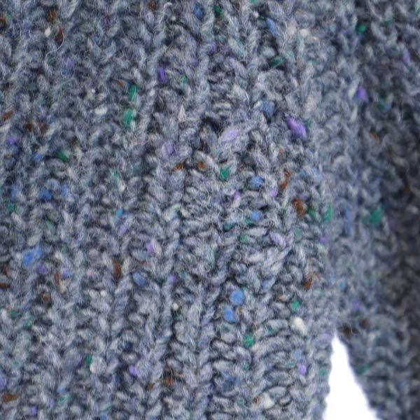 WOOLRICH ウールリッチ 70s 白タグ ヴィンテージ 長袖 ニット 青系 クルーネック セーター メンズ