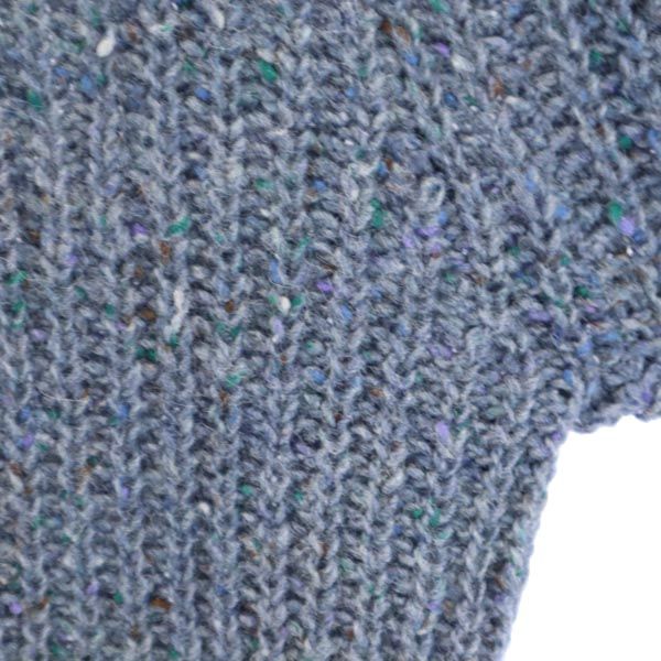 WOOLRICH ウールリッチ 70s 白タグ ヴィンテージ 長袖 ニット 青系 クルーネック セーター メンズ