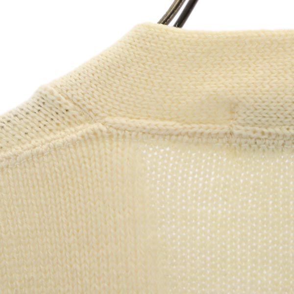 IMPERIAL インペリアル 70s ヴィンテージ ウール 長袖 ニットカーディガン 38 アイボリー セーター メンズ