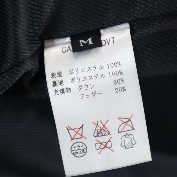 CASSAVES カザベス プリント ニット ダウンベスト M ベージュ×グレー メンズ