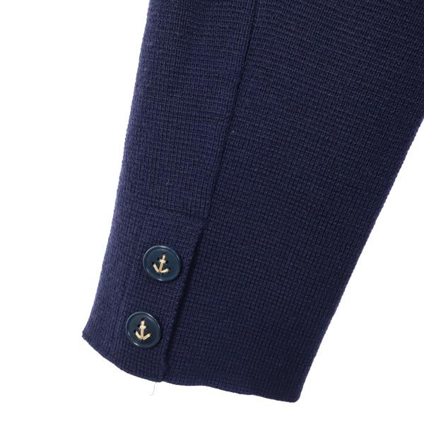 Mando マンド 日本製 ウール ニットジャケット 38 ネイビー メンズ