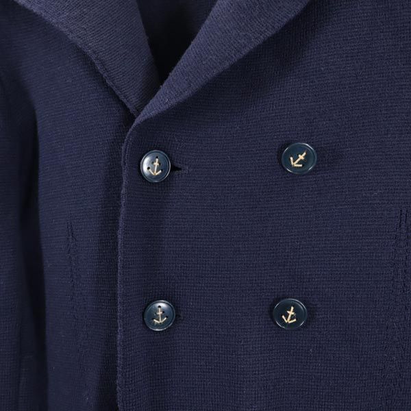 Mando マンド 日本製 ウール ニットジャケット 38 ネイビー メンズ