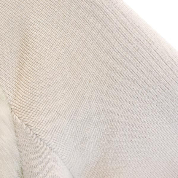 MAX&CO マックスアンドコー ウール 長袖 切替ファー ニット L ベージュ セーター レディース