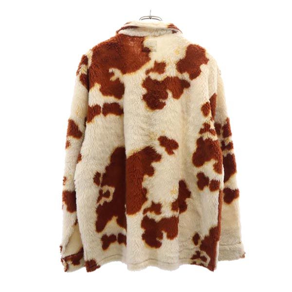 styleeyes スタイルアイズ 東洋エンタープライズ 総柄 ボアジャケット 40 ベージュ×茶 プルオーバー トップス メンズ