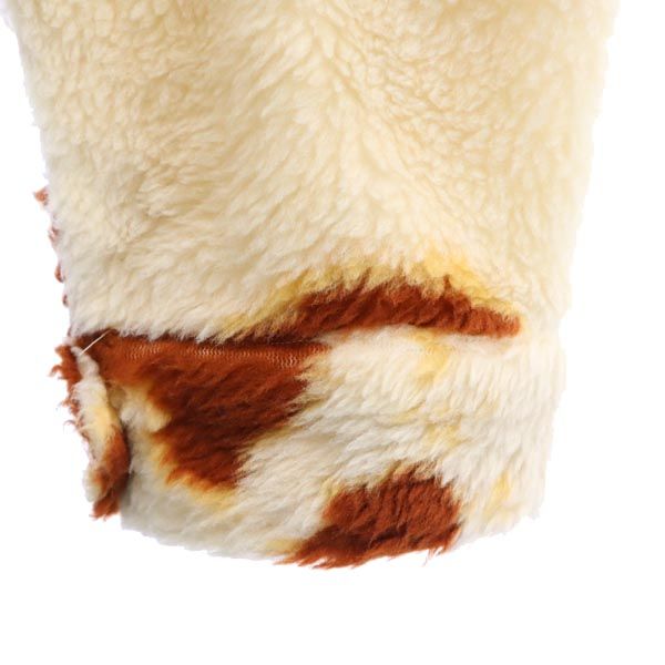 styleeyes スタイルアイズ 東洋エンタープライズ 総柄 ボアジャケット 40 ベージュ×茶 プルオーバー トップス メンズ