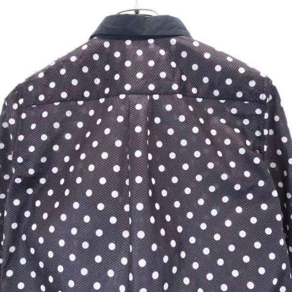 コムデギャルソン 2013年 日本製 ドット柄 長袖 シャツ S 黒系 COMME des GARCONS メンズ