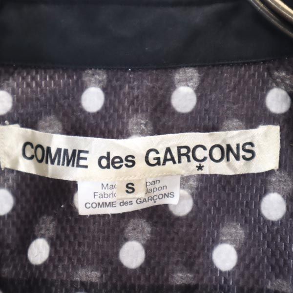 コムデギャルソン 2013年 日本製 ドット柄 長袖 シャツ S 黒系 COMME des GARCONS メンズ