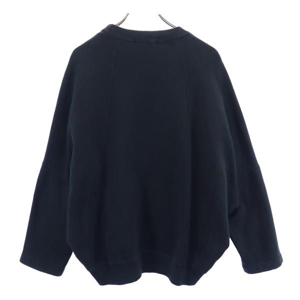 HYSTERICS ヒステリックス 日本製 長袖 ドルマンスリーブ スウェット トレーナー FREE ブラック系 裏起毛 レディース