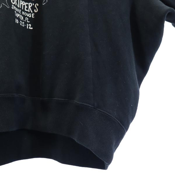 HYSTERICS ヒステリックス 日本製 長袖 ドルマンスリーブ スウェット トレーナー FREE ブラック系 裏起毛 レディース