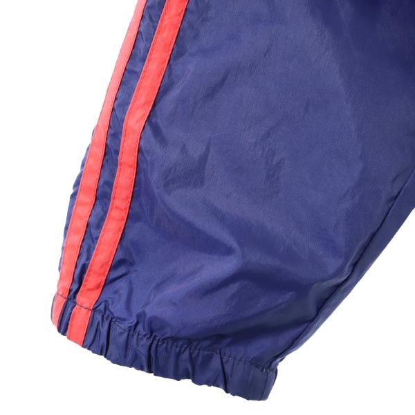 adidas アディダス 80s ヴィンテージ 銀タグ 3ライン ウインドブレーカー M ネイビー スポーツ ジャケット メンズ
