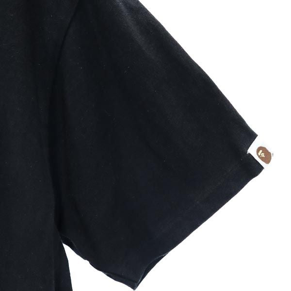A BATHING APE アベイシングエイプ プリント 半袖 Tシャツ M 黒 メンズ