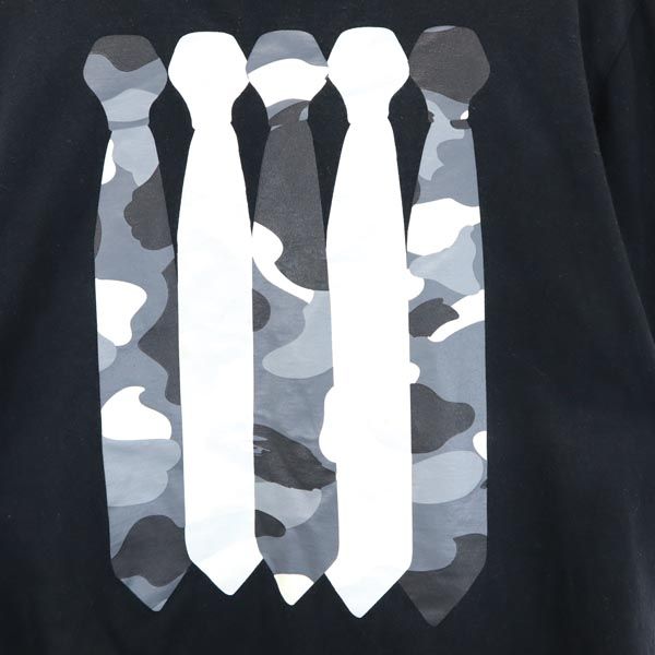 A BATHING APE アベイシングエイプ プリント 半袖 Tシャツ M 黒 メンズ